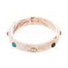 Fashionable Acrylic Rhinestone Bangles for Women FS-WGD146D-01-2