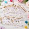 50Pcs Heart Printed Organza Bags OP-TADJ0001-01H-4