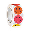 Round Dot Paper Self-adhesive Smiling Face Reward Stickers PW-WG51572-01-5