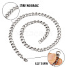 Titanium Steel Curb Chain Necklaces for Men Women NJEW-TAC0001-018-4