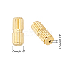 Brass Screw Clasps KK-FH0001-07G-2