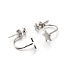 Tarnish Resistant 304 Stainless Steel Ear Studs EJEW-P045-14P-2