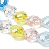 Electroplated Glass Beads Strands EGLA-P067-04A-03-3
