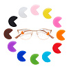 DELORIGIN 24 Pairs 12 Colors Silicone Eyeglasses Ear Grips Sleeve Holder AJEW-DR0001-19-6