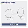 200pcs 316 Surgical Stainless Steel Hoop Earring Findings STAS-HS0001-26D-2