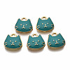 Alloy Enamel Charms X-ENAM-T011-95C-NR-1