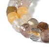 Natural Rutilated Quartz Beads Strands G-K364-A01-01-4