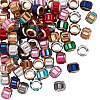 100Pcs Glass European Beads GLAA-SP0001-87-1