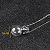 Glass Round Perfume Bottle Necklaces PW-WG68673-01-4