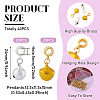 40Pcs 2 Colors Brass Pendants KK-TA0003-22-3