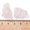 Natural Rose Quartz Carved Figurines DJEW-L023-B22-3