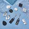 20Pcs 10 Style Acrylic Pendants SACR-SZ0001-16-5