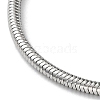 304 Stainless Steel Round Snake Chain Necklace NJEW-D045-13P-2