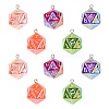 Electroplated Resin Pendants RESI-CJC0023-15-8