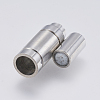 304 Stainless Steel Magnetic Clasps with Glue-in Ends STAS-F139-068P-2