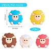 10Pcs 5 Styles Sheep Silicone Beads JX647A-2