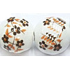 Famille Rose Porcelain Beads PORC-M531-4-1