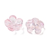 Dyed & Heated Glass Bead Caps GLAA-C042-01K-2