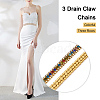 Fashewelry Zinc Alloy Rhinestone Strass Chains FIND-FW0001-30G-13