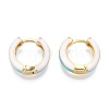 Brass Huggie Hoop Earrings EJEW-S209-07C-3