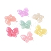 Plated Jelly Opaque Acrylic Beads OACR-G033-02-1