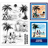 Custom Summer Theme PVC Plastic Clear Stamps DIY-WH0631-0072-1