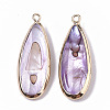 Natural Freshwater Shell Pendants SHEL-R047-03C-3