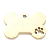 Ion Plating(IP) 304 Stainless Steel Pet Pendants STAS-B016-04G-2