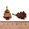 Natural Tiger Eye Pendants G-A203-01G-3