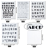 Globleland 4 Sheet 4 Style Clear Letter Silicone Stamps DIY-GL0003-53-2