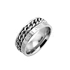 Rotatable Titanium Steel Finger Ring PW-WGE3233-17-1