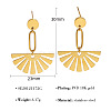 304 Stainless Steel Stud Dangle Earrings WG9194E-01-1