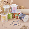  6 Rolls 6 Colors Segment Dyed Nylon Chinese Knotting Cord NWIR-TA0001-04-12