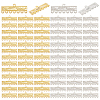 120Pcs 2 Colors Alloy Chandelier Component Links FIND-GO0003-42-1