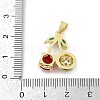 Brass Micro Pave Cubic Zirconia Pendants KK-Z090-01G-01-3