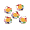 Alloy Enamel Pendants ENAM-A140-01G-3