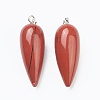 Natural Red Jasper Pointed Pendants G-F705-01J-P-2