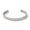 Non-Tarnish 304 Stainless Steel Star Cuff Bangles BJEW-F464-P-01-1