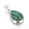 Synthetic Malachite Pendants G-L512-C01-2