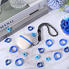60Pcs 3 Style Silicone Pendant SIL-GF0001-28B-4