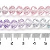 Transparent Painted Glass Beads Strands X1-DGLA-A034-T8mm-A23-3