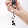 WEWAYSMILE 2 pcs Dog Keychain Car Keychain Pet Pendant Key-Ring Lovely Dog Key-ring Portable Metal Keychain Gift for Pet Lover Birthday Puppy Theme Party Supplies (Dachshund) JX788A-4