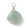 Natural Mixed Stone Pendants PALLOY-JF01784-2