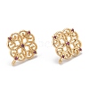 Brass Stud Earring Findings KK-K251-05G-01-1