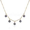 Stainless Steel Evil Eye Pendant Necklace for Women KE2161-1-1