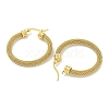 PVD Vacuum Plating 304 Stainless Steel Hoop Earrings for Women EJEW-G401-05B-G-2