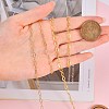 Brass Paperclip Chains CHC-SZ0001-39-6