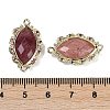 Natural Strawberry Quartz Faceted Horse Eye Links G-B126-02G-09-3