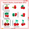 30Pcs 5 Styles Transparent Acrylic & Resin Pendants OHAR-SC0001-15-2