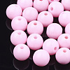 Solid Chunky Bubblegum Acrylic Ball Beads SACR-R835-8mm-11-1